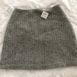 Club Monaco Heather Grey Courtenay Wool Skirt